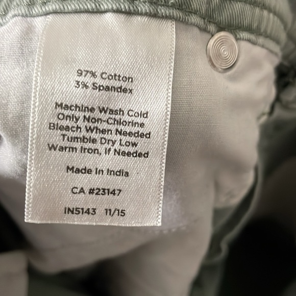 Womens size 6P green Talbots Pants with zippers on ankles - Picture 7 of 10